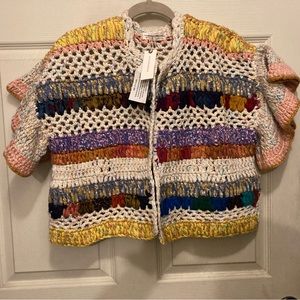 NWT Anthropologie Mia Hand Knit Cardigan.